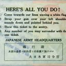 Nahá propaganda – letáky určené pro nepřátele Japonců - jpPleaseTicketB2